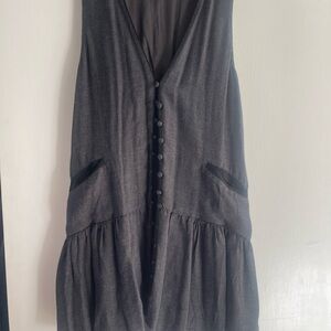 Free People Charcoal Gray Dress